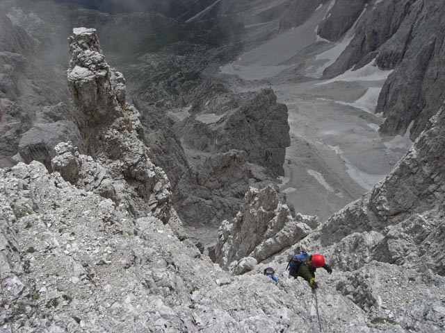 Via Ferrata Zandonella: Irene und Daniela (21. Juli)