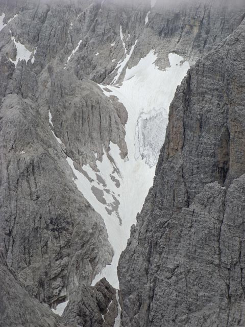 Gletscher am Zsigmondykopf von der Via Ferrata Zandonella aus (21. Juli)