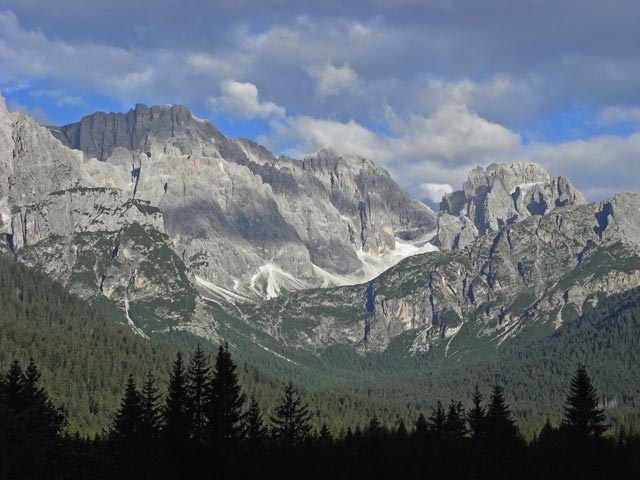 Sextener Dolomiten von Costa Labona aus (22. Juli)