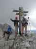 Irene, Daniela und ich am Nordostgipfel des Sextener Rotwand, 2.936 m (21. Juli)