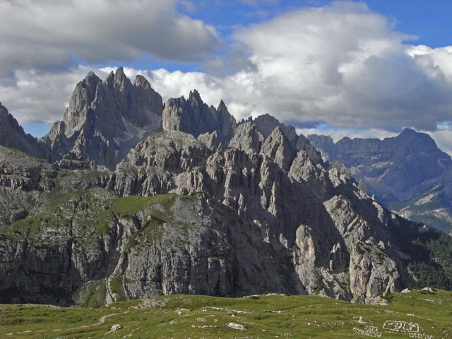 Cadini di Misurina vom Rifugio Auronzo aus