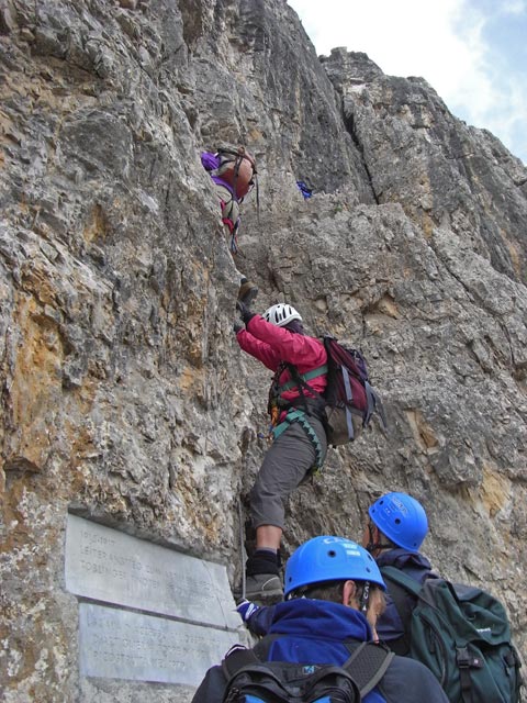 Leiternsteig: bei der Einstiegstafel