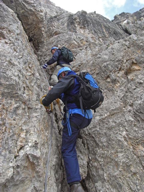 Leiternsteig: nach der Einstiegstafel
