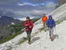 Irene, Andreas und Daniela zwischen Rifugio Auronzo und Rifugio Lavaredo