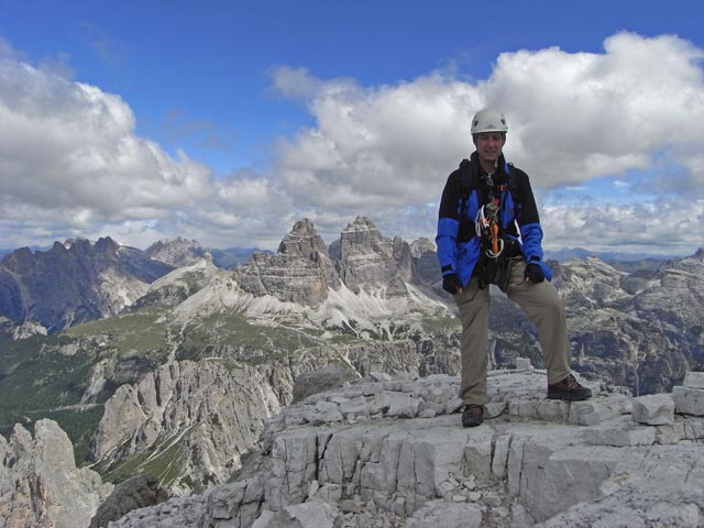 Ich auf der Cima Cadin Nord Est, 2.788 m