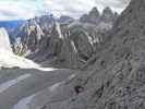 Via Ferrata Merlone: Irene zwischen Einstiegstafel und 1. Leiter