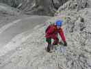 Via Ferrata Merlone: Irene zwischen Einstieg und Einstiegstafel