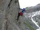 Rote Säule-Klettersteig: Irene in der schwierigen Variante (24. Juli)