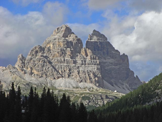 Drei Zinnen vom Lago di Misurina aus (22. Juli)