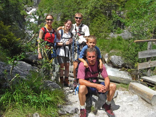 Carmen, Daniela, ich, Erich und Martin in der Silberkarklamm