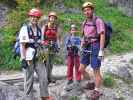 Daniela, Carmen, Martin und Erich in der Silberkarklamm