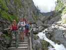 Carmen, Daniela, Erich und Martin in der Silberkarklamm