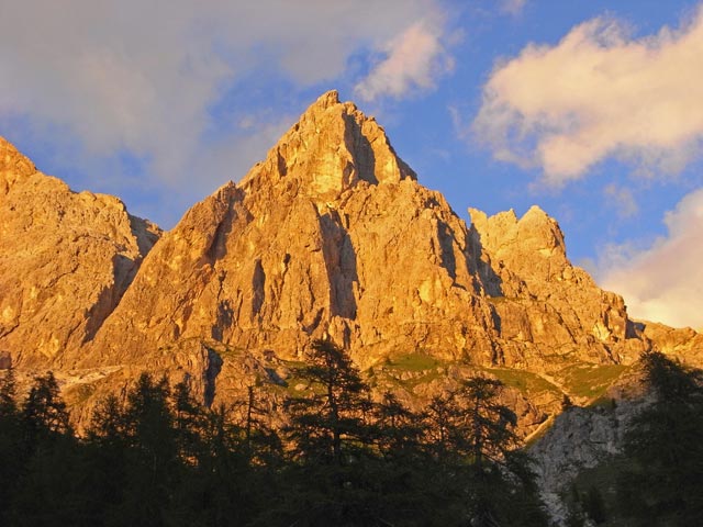 Cima Corona vom Ristorante Col Verde aus