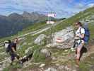 Erich und Daniela bei der Kreuzung Weg 706 und Weg 712