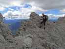 Via Ferrata Bolver-Lugli: Erich im Ausstieg