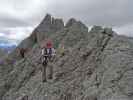 Via Ferrata Bolver-Lugli: Daniela im Ausstieg