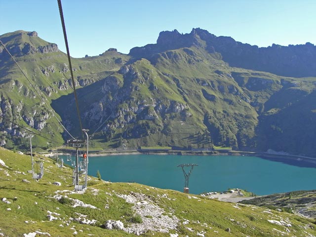 Lago Fedaia vom Gondellift Pian di Fiacconi aus