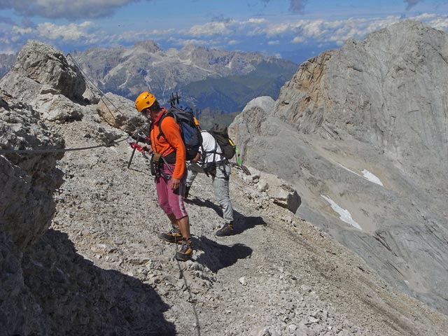 Via Ferrata della Marmolada: Andreas und Axel