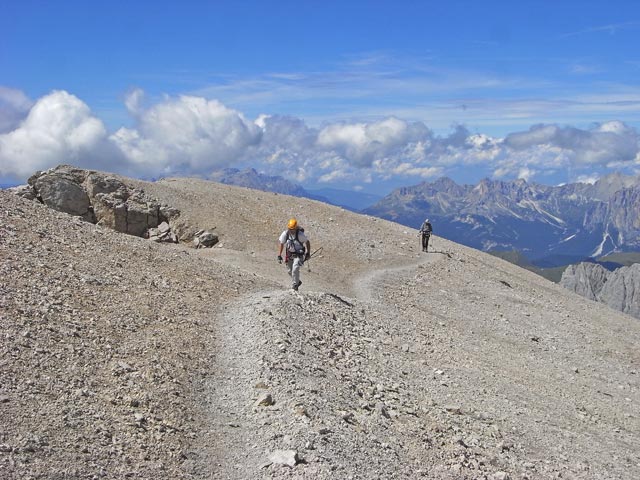 Axel zwischen Via Ferrata della Marmolada und Capanna Punta Penia