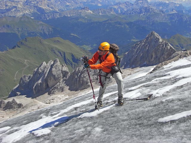 Axel zwischen Punta Penia und Ghiacciaio della Marmolada