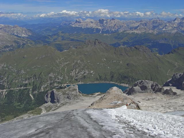 zwischen Punta Penia und Ghiacciaio della Marmolada