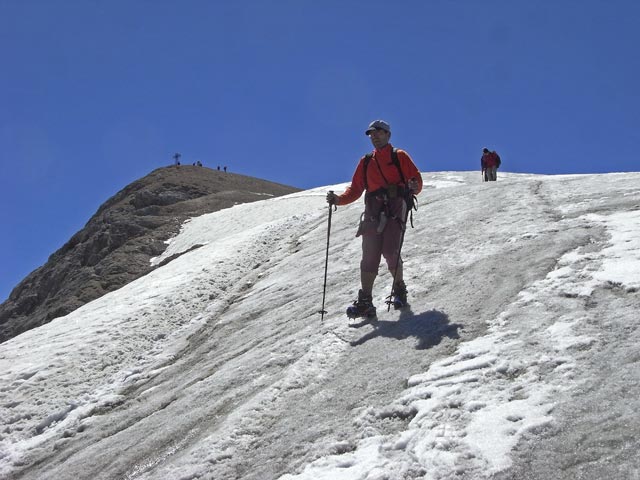 Andreas zwischen Punta Penia und Ghiacciaio della Marmolada