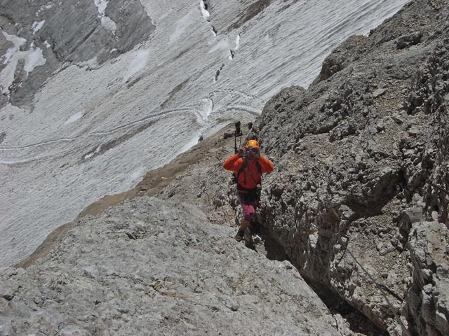 Andreas zwischen Punta Penia und Ghiacciaio della Marmolada