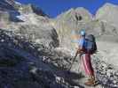 Andreas auf Weg 606 zwischen Rifugio Pian dei Fiaccon und Forcella de la Marmolada