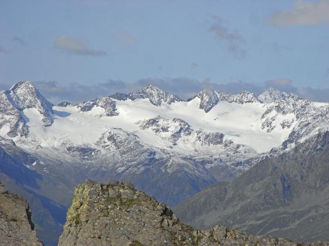 Schaufelferner und Daunkogelferner von der Zwölferspitze aus (17. Aug.)