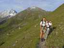 Ich und Daniela zwischen Elferhütte und Zwölfernieder (17. Aug.)