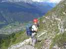 Daniela zwischen Gleirscher-Klettersteig und Elferhütte (17. Aug.)