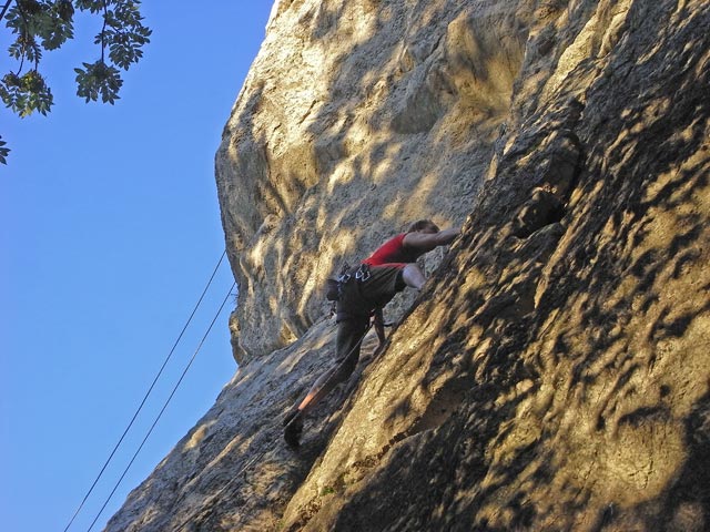 Michael in der Route 'Verschneidung'