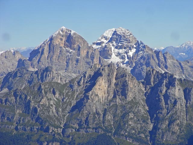 Le Tofane von der Via Ferrata degli Alleghesi aus