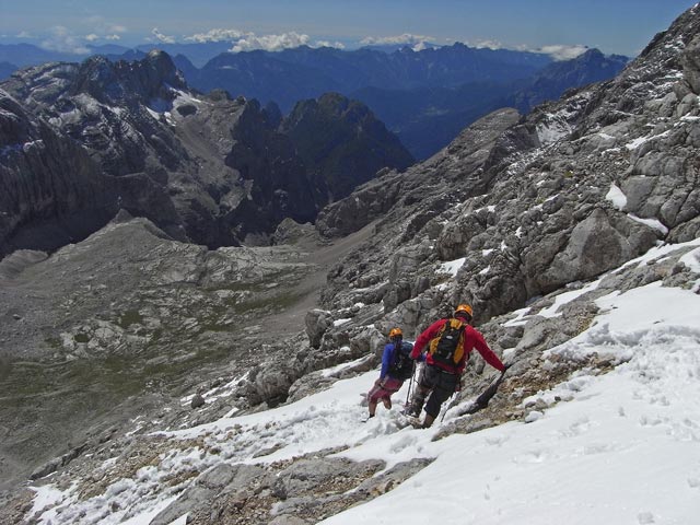 Andreas und Axel zwischen Civetta und Rifugio M. Vittoria Torrani