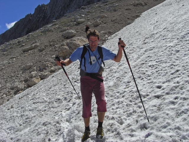 Andreas zwischen Passo del Tenente und Sentiero Tivan