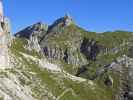 Andreas und Axel am Sentiero Tivan zwischen Rifugio Adolfo Sonino al Coldai und Via Ferrata degli Alleghesi