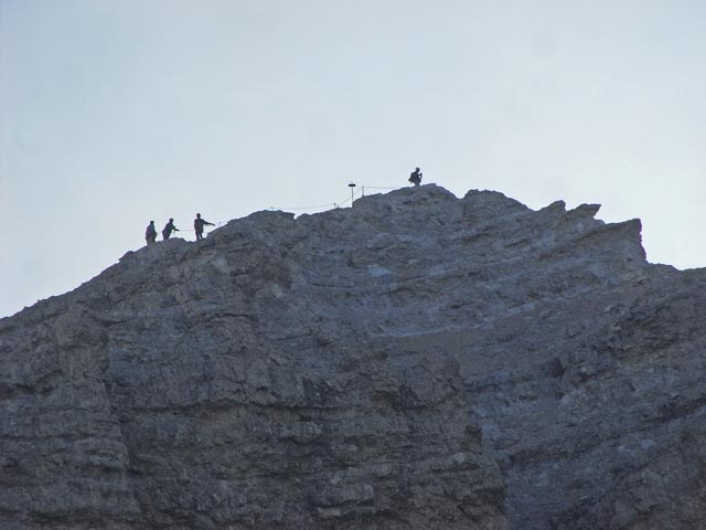 Via Ferrata Ivano Dibona: Abzweigung zum Cristallino d'Ampezzo (31. Aug.)