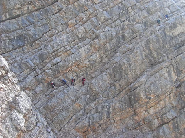 Via Ferrata Ivano Dibona: zwischen Forcella Padeón und Forcella Alta (31. Aug.)