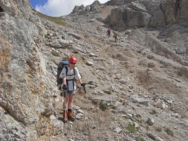 Daniela zwischen Forcella Zurlon und Val Padeón (31. Aug.)