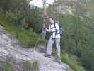 Daniela zwischen Pian del Forame und Via Ferrata Renè de Pol (30. Aug.)