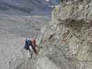 Via Ferrata Ivano Dibona: Daniela zwischen Forcella Granda und Abzweigung zum Cristallino d'Ampezzo (30. Aug.)