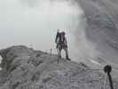 Via Ferrata Ivano Dibona: Daniela zwischen Forcella Granda und Abzweigung zum Cristallino d'Ampezzo (30. Aug.)