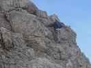 Via Ferrata Ivano Dibona: Daniela zwischen Abzweigung zum Cristallino d'Ampezzo und Forcella Granda (31. Aug.)