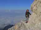 Via Ferrata Ivano Dibona: Daniela zwischen Forcella Granda und Cresta Bianca (31. Aug.)