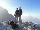 Via Ferrata Ivano Dibona: Daniela und ich auf der Cresta Bianca, 2.932 m (31. Aug.)