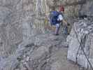 Via Ferrata Ivano Dibona: Daniela zwischen Forcella Padeón und Forcella Alta (31. Aug.)