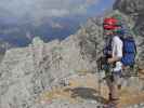 Via Ferrata Ivano Dibona: Daniela zwischen Forcella Bassa und Forcella Zurlon (31. Aug.)