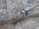 Via Ferrata Ivano Dibona: Daniela zwischen Forcella Bassa und Forcella Zurlon (31. Aug.)