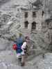 Via Ferrata Ivano Dibona: Daniela zwischen Forcella Bassa und Forcella Zurlon (31. Aug.)