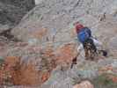 Via Ferrata Ivano Dibona: Daniela zwischen Forcella Bassa und Forcella Zurlon (31. Aug.)